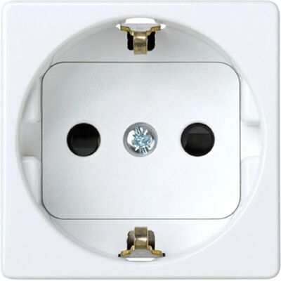 Simon 27432-65 Enchufe Schuko Blanco con Tierra Lateral - Enchufe Simon 27432-65 Enchufe Schuko Blanco con Tierra Lateral - Enchufe
