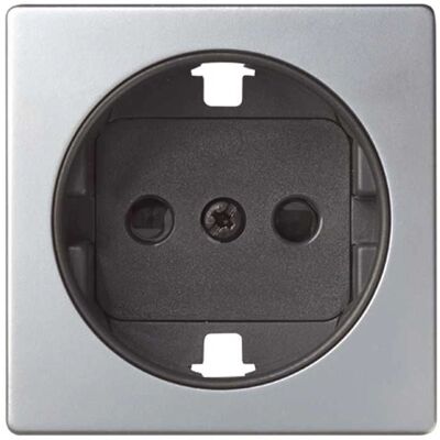 Tapa de Seguridad en Aluminio Simon 82 para Enchufe Schuko - Tapa de Pared Tapa de Seguridad en Aluminio Simon 82 para Enchufe Schuko - Tapa de Pared