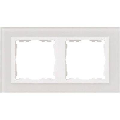 Simon 82627-30 Wandschalter/Abdeckplatte Weiß - Doppelrahmen aus Glas Simon 82627-30 Wandschalter/Abdeckplatte Weiß - Doppelrahmen aus Glas