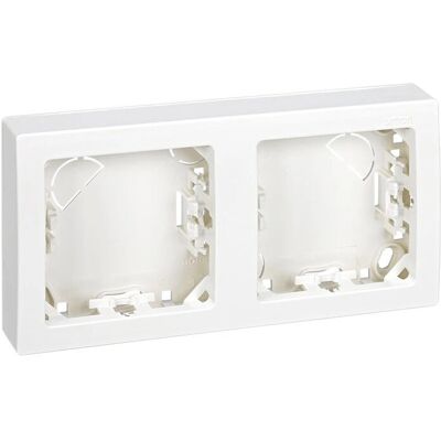 Simon 73620-60 Placa de Pared - 2 Elementos - Blanco - Marco de Interruptor Simon 73620-60 Placa de Pared - 2 Elementos - Blanco - Marco de Interruptor