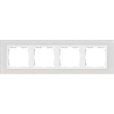 Simon 82647-30 Wandplatte - 4 Elemente, Weiß, Glas, Simon 82 Serie Simon 82647-30 Wandplatte - 4 Elemente, Weiß, Glas, Simon 82 Serie