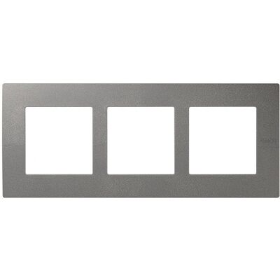 Simon 2705630-063 Placa de Pared - 3 Elementos, Gris, Simon 27 Scudo Simon 2705630-063 Placa de Pared - 3 Elementos, Gris, Simon 27 Scudo