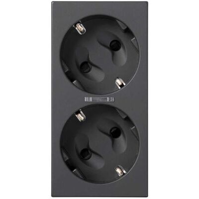 Simon 50010432-038 Enchufe doble Schuko Grafito Simon 50010432-038 Enchufe doble Schuko Grafito