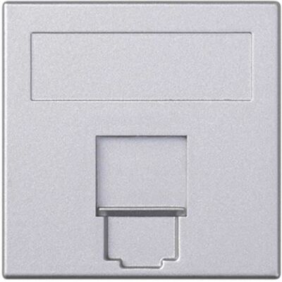 Simon 50000085-033 Aluminium Wandplaat - Spraak/Data Simon 50000085-033 Aluminium Wandplaat - Spraak/Data
