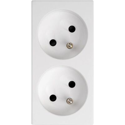Simon 50000458-030 Steckdosen-Adapter - Doppelter Französischer Sicherheitssockel Simon 50000458-030 Steckdosen-Adapter - Doppelter Französischer Sicherheitssockel