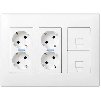Kit caja eléctrica Simon 51000301-030 - Blanco Kit caja eléctrica Simon 51000301-030 - Blanco