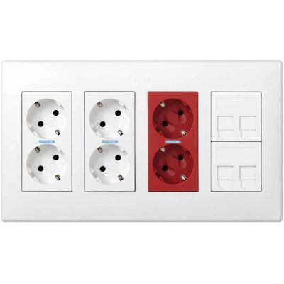 Kit de caja eléctrica Simon 51000401-030 - Pared superficie/empotrado Kit de caja eléctrica Simon 51000401-030 - Pared superficie/empotrado