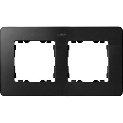 Simon 8200620-238 Aluminium Wandplatte - Doppel-Element Simon 8200620-238 Aluminium Wandplatte - Doppel-Element