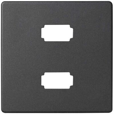 Simon Graphit USB Wandplatte - Wand- / Schalterabdeckung Simon Graphit USB Wandplatte - Wand- / Schalterabdeckung