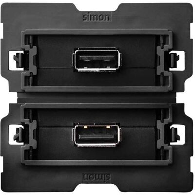 Simon 10000562-039 Dubbel USB-vägguttag Simon 10000562-039 Dubbel USB-vägguttag