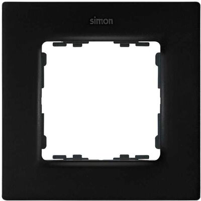 Marco para 1 elemento Simon 82 Concept 8200617-098 negro mate Marco para 1 elemento Simon 82 Concept 8200617-098 negro mate
