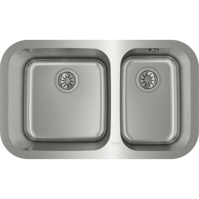 Teka BE 2C 785 Edelstahl Unterbauspüle - Rechteckig, 2 Becken, 90cm Teka BE 2C 785 Edelstahl Unterbauspüle - Rechteckig, 2 Becken, 90cm