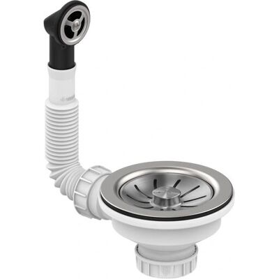 Teka 61001400 sifone per lavabo - Acciaio inossidabile, Bianco Teka 61001400 sifone per lavabo - Acciaio inossidabile, Bianco