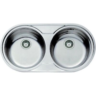 Teka DR 80 2C Stainless Steel Double Basin Undermount Sink - Sink Teka DR 80 2C Stainless Steel Double Basin Undermount Sink - Sink