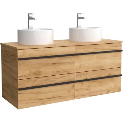Conjunto de baño Salgar Born - 120cm, 4 cajones, lavabos cerámicos Conjunto de baño Salgar Born - 120cm, 4 cajones, lavabos cerámicos