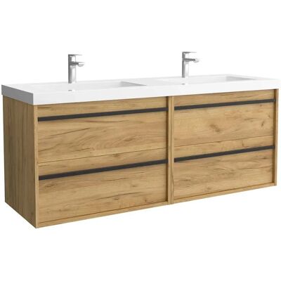 Salgar Attila 140 - Roble Africano - 4 cajones - Conjunto de baño Salgar Attila 140 - Roble Africano - 4 cajones - Conjunto de baño
