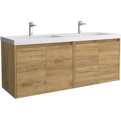 Salgar - Noja 140 - Roble africano - Juego de baño Salgar - Noja 140 - Roble africano - Juego de baño