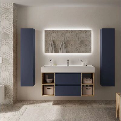 Salgar Mueble de Baño Bequia 120cm - Azul Mate, Roble, 3 Variantes Salgar Mueble de Baño Bequia 120cm - Azul Mate, Roble, 3 Variantes