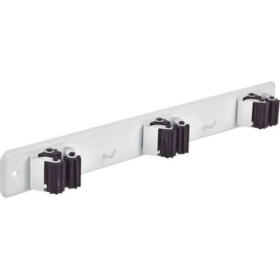 Porta scope triplo Bianco - Organizzazione Porta scope triplo Bianco - Organizzazione