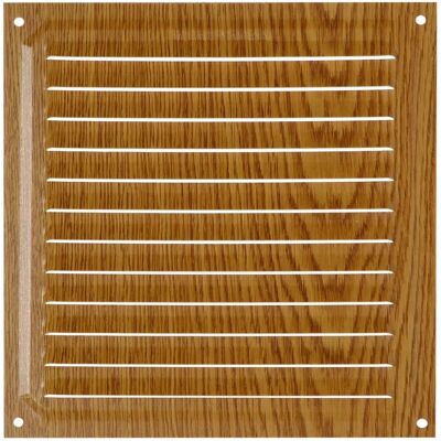BRINOX B70580Y 20x20cm Aluminium ventilatierooster - Licht hout BRINOX B70580Y 20x20cm Aluminium ventilatierooster - Licht hout