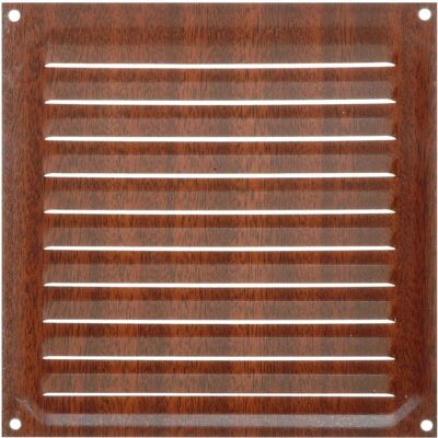 BRINOX Donker Hout Ventilatierooster - Ventilatierooster van aluminium BRINOX Donker Hout Ventilatierooster - Ventilatierooster van aluminium