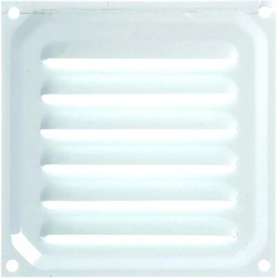 Brinox B70210d - Aluminium Ventilatie Rooster 10x10cm - Wit Brinox B70210d - Aluminium Ventilatie Rooster 10x10cm - Wit