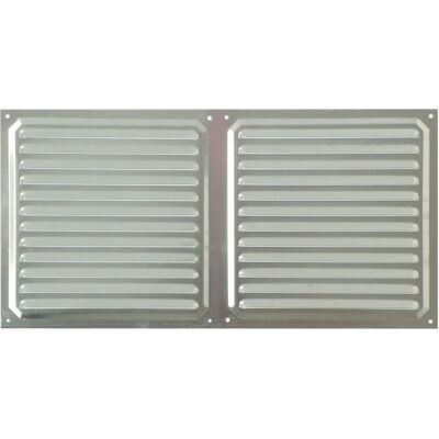 BRINOX B70540 - Ventilatie rooster - 20x40 cm - Zilver BRINOX B70540 - Ventilatie rooster - 20x40 cm - Zilver