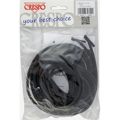Set elastici Crespo 232-3 - Per sedia relax - Nero Set elastici Crespo 232-3 - Per sedia relax - Nero