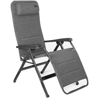 Crespo - Natur-Elegant Aluminium Relaxliege - Grijs Crespo - Natur-Elegant Aluminium Relaxliege - Grijs