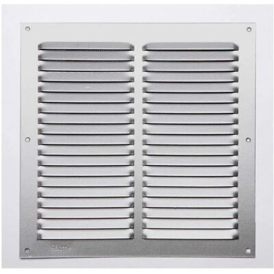 Fepre Aluminium Chromé 20x20 cm - Grille - Publicité Fepre Aluminium Chromé 20x20 cm - Grille - Publicité