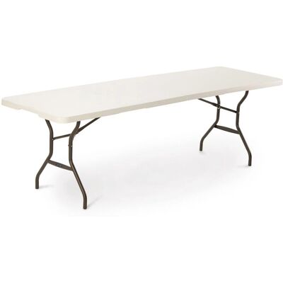 Lifetime 245x74x76cm Opvouwbare Witte Stalen Tafel - Tafel Lifetime 245x74x76cm Opvouwbare Witte Stalen Tafel - Tafel