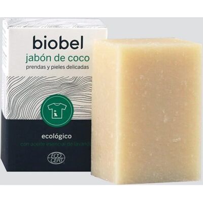 Jabón de Coco Ecológico Biobel - Piel sensible, Lavanda, 240g Jabón de Coco Ecológico Biobel - Piel sensible, Lavanda, 240g