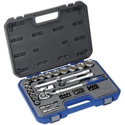 Set di 47 Pezzi di Chiavi a Vaso 1/2" Alyco - Resistente e Preciso Set di 47 Pezzi di Chiavi a Vaso 1/2" Alyco - Resistente e Preciso