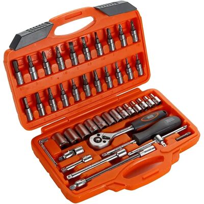 ALYCO 46-teiliges Chrom-Vanadium Steckschlüssel-Set ALYCO 46-teiliges Chrom-Vanadium Steckschlüssel-Set