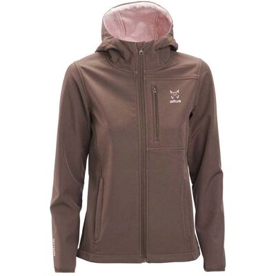 Chaqueta Mujer Decan W H30 Marrón - Softshell Resistente al Viento y al Agua Chaqueta Mujer Decan W H30 Marrón - Softshell Resistente al Viento y al Agua