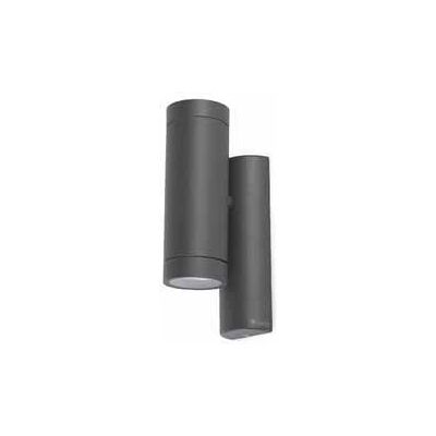 Faro Outdoor Wall Light - 2 Light Dark Grey GU10 IP44 Faro Outdoor Wall Light - 2 Light Dark Grey GU10 IP44