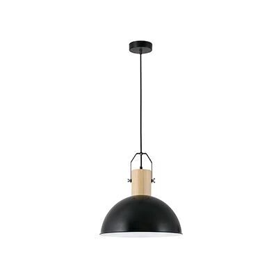 Faro Margot 1 Lumière Dôme Plafond Suspension Noir Bois - Luminaire - Publicité Faro Margot 1 Lumière Dôme Plafond Suspension Noir Bois - Luminaire - Publicité