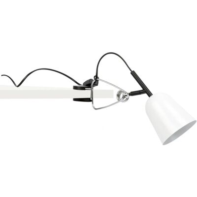 Bílá klipová lampa Faro STUDIO E14 - Stolní lampa Bílá klipová lampa Faro STUDIO E14 - Stolní lampa