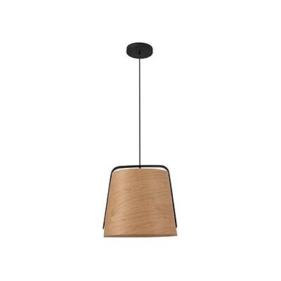 Faro Suspension Lighting - Black Cherry Wood E27 Faro Suspension Lighting - Black Cherry Wood E27
