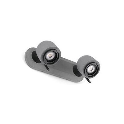Faro Wall Spotlight - Adjustable Grey GU10 Indoor 2 Light Faro Wall Spotlight - Adjustable Grey GU10 Indoor 2 Light