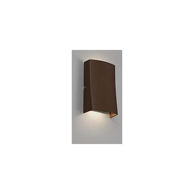 Illuminazione esterna Faro Nairobi - Lampa da parete LED marrone ruggine - 6W 3000K IP54 Illuminazione esterna Faro Nairobi - Lampa da parete LED marrone ruggine - 6W 3000K IP54