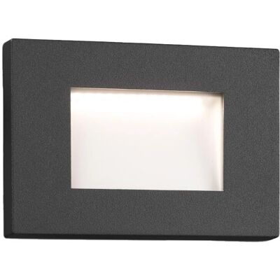 Faro Spark-1 Luce da Parete Esterna - Grigio Scuro - IP65 Faro Spark-1 Luce da Parete Esterna - Grigio Scuro - IP65
