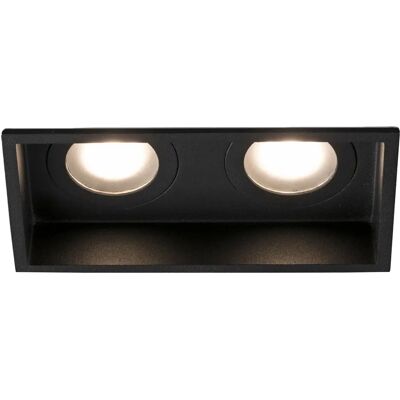 Faro HYDE - Luce da soffitto incasso - Nera - GU10 - IP44 Faro HYDE - Luce da soffitto incasso - Nera - GU10 - IP44