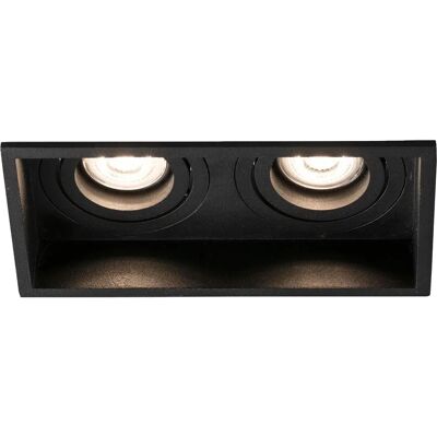 Faro Hyde Plafoniera Nera Inclinabile - Illuminazione del Soffitto Faro Hyde Plafoniera Nera Inclinabile - Illuminazione del Soffitto