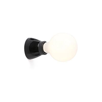Lampada da parete Faro Kera Globe nera - E27, 1 luce Lampada da parete Faro Kera Globe nera - E27, 1 luce
