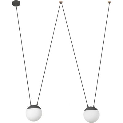 Faro 28210-2L Lampada Sospesa Grigia - Suspension Lighting Faro 28210-2L Lampada Sospesa Grigia - Suspension Lighting
