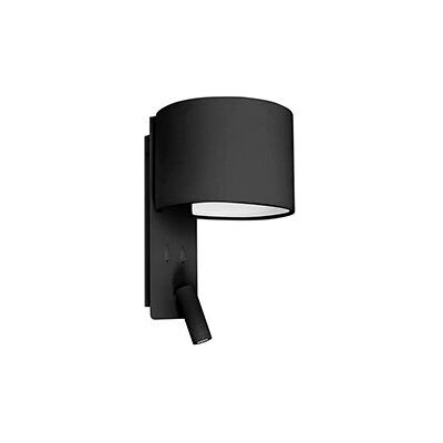 Faro Fold Wandleuchte - Schwarz mit Leselampe E27 Faro Fold Wandleuchte - Schwarz mit Leselampe E27