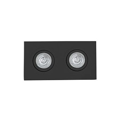 Faro Rad-2 - Downlight incassato nero regolabile - 2x GU10 Faro Rad-2 - Downlight incassato nero regolabile - 2x GU10
