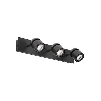 Lampada da parete Faro Coco Tripla - Nera - Illuminazione a parete Lampada da parete Faro Coco Tripla - Nera - Illuminazione a parete