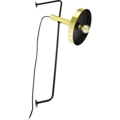 Lámpara de Pared y Mesa Faro - Ajustable Dorado y Negro Lámpara de Pared y Mesa Faro - Ajustable Dorado y Negro
